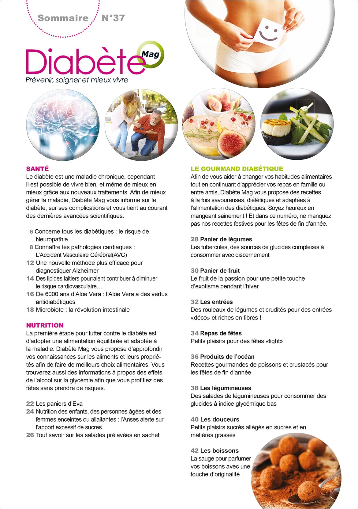 Diabete Mag N 37 Sommaire Diabetemagazine